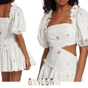 NWT En Saison Rowan Floral Poplin Mini Dress - Sz L